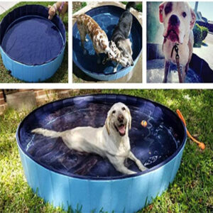 Haustierpool, Hunde-Schwimmbecken, faltbarer großer Hundebadezusatz